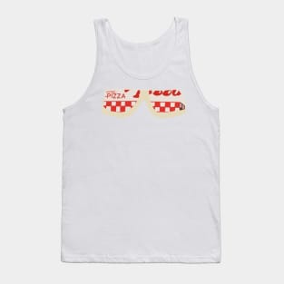 Elevens pizza blocker glasses - Stranger things Tank Top